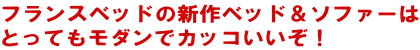 フランスベッドの新作ベッド＆ソファーはとってもモダンでカッコいいぞ！