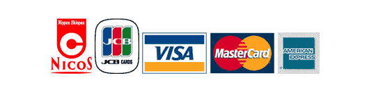 NICOS、JCB、VISA、マスターカード、AMEXがご利用可能となります。