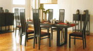 料理がすすむ和風家具ダイニングセット アジアン家具テーストな輸入家具テーブルセット
