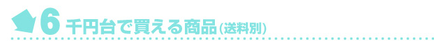 6千円均一で帰る商品（送料別）