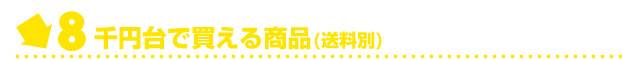 8千円均一で帰る商品（送料別）