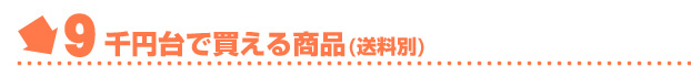 9千円均一で帰る商品（送料別）