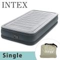 【INTEX】スライドスイッチで楽々♪エアーベッド「コンフォートプラッシュ」　シングル　グレー