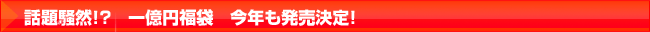 一億円福袋　今年も発売決定