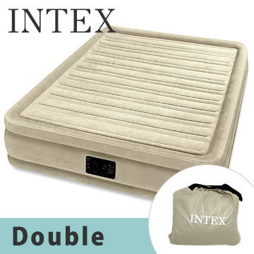【INTEX】定番モデル!エアーベッド「コンフォートプラッシュ」　ダブル ベージュ  電動