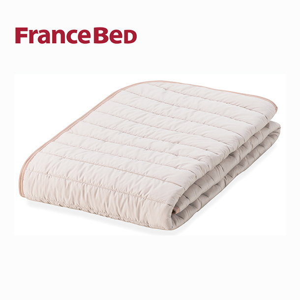 【フランスベッド】らくピタ羊毛ベッドパッド シングル