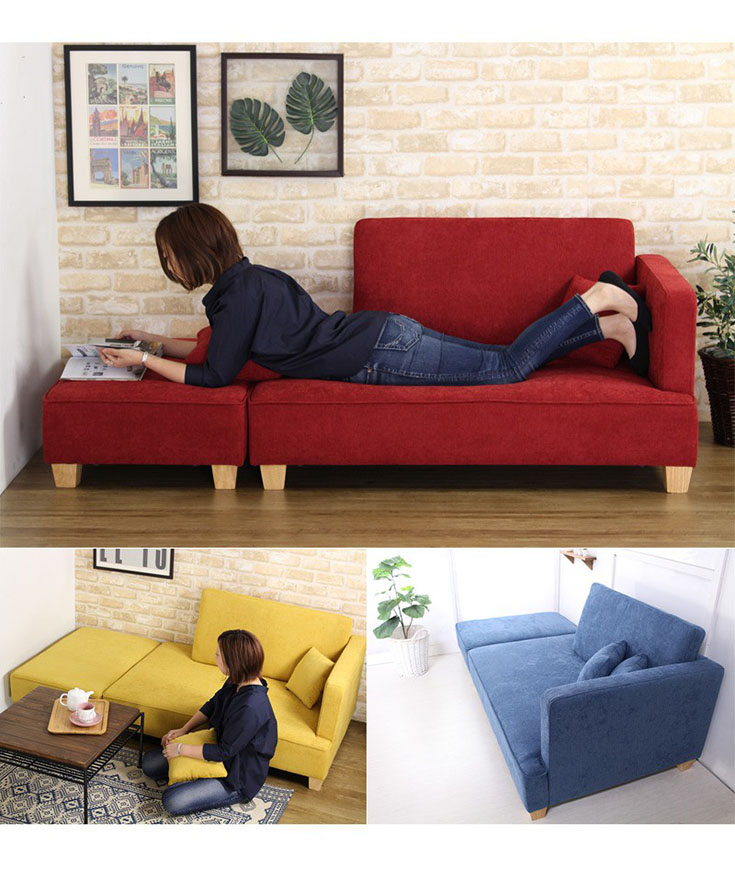 当店大人気商品!!ソファ&amp;オットマンの組み合わせが自由自在♪コーナーソファー 激安家具通販のKAGOO（カグー）は商品最大級！