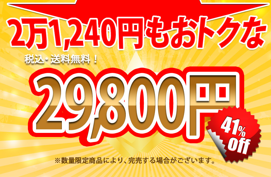 人気のデュアルタッチピローと専用カバーをお付けして通常51,040円が41%offの29,800円