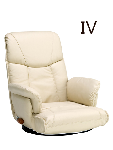 本革を使用した手動式5段階リクライニング座椅子
