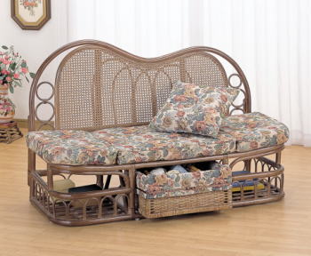 新品】ラタン 座椅子 ジャガード生地 アウトレット 新品】ラタン 座椅