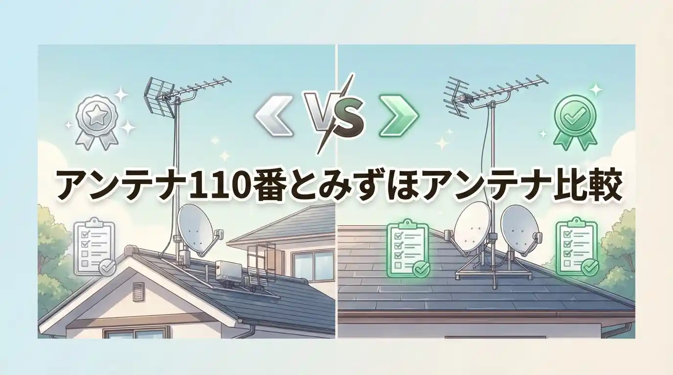 アンテナ110番とみずほアンテナの違いを7項目で比較！選ぶならどっちか判明