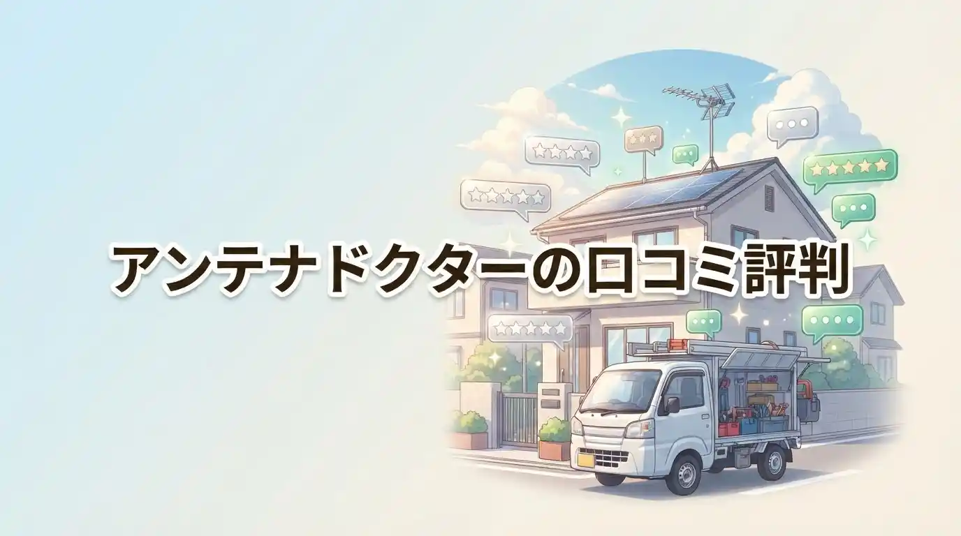 【調査】アンテナドクターの口コミ10件を検証！評判も料金も丸わかり